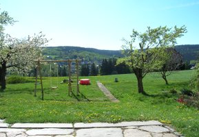 Terrasse, Schaukel, Buddelkasten